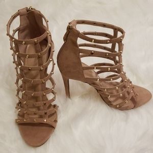 Studded gladiator heels